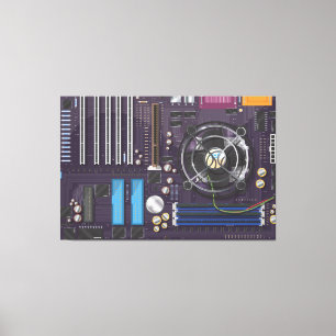 コンピュータマザーボード キャンバスプリント