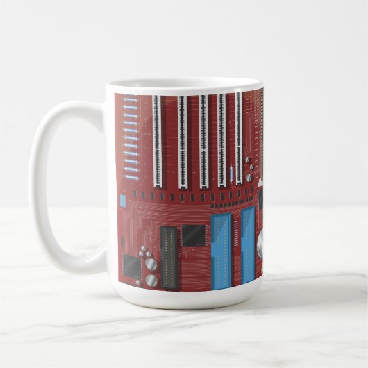 コンピュータマザーボード コーヒーマグカップ (左)