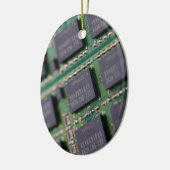 コンピュータメモリチップ セラミックオーナメント (左)