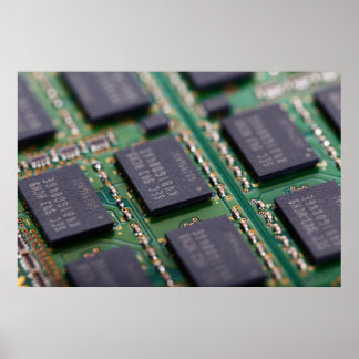 コンピュータメモリチップ ポスター
