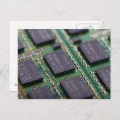 コンピュータメモリチップ ポストカード (正面/裏面)