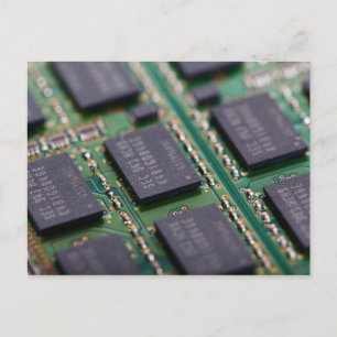 コンピュータメモリチップ ポストカード