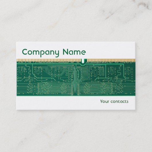 コンピュータメモリプレート 名刺 (正面)