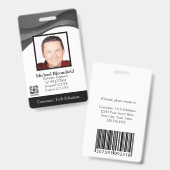 コンピュータモダンソフトウェア会社の修復ブラックID バッジ (正面＆裏面)