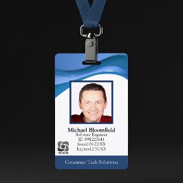 コンピュータモダンソフトウェア会社IT修復ブルーID バッジ