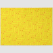 コンピュータモダンー回路基板イエローオレンジギフト 薄葉紙 (正面)