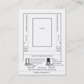 コンピュータモニターの額縁 名刺 (裏面)