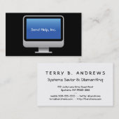 コンピュータモニター 名刺 (正面/裏面)