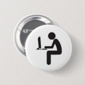 コンピュータユーザーアイコン 缶バッジ (正面&裏面)