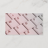 コンピュータラップトップのキーボード技術者の先生情報 名刺 (裏面)