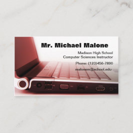 コンピュータラップトップのキーボード技術者の先生情報 名刺