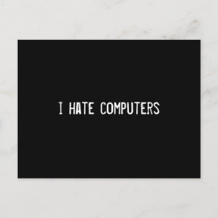 コンピューターが嫌い ポストカード