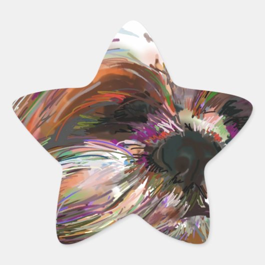 コンピューターが退屈 星シール (正面)