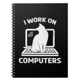 コンピューターで仕事をする 猫好きさんにぴったり ノートブック