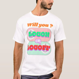 コンピューターと格闘中 ログイン/ログオフ Tシャツ