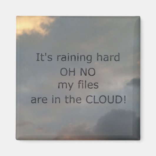 コンピューターのジョーク マグネット (正面)