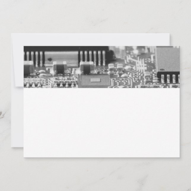 コンピューターのチップのクローズアップ (正面)