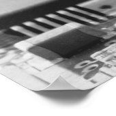 コンピューターのチップのクローズアップ ポスター (角)