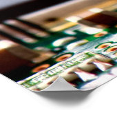 コンピューターのチップのクローズアップ ポスター (角)