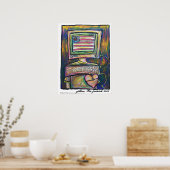 コンピューターのヘッドポスター ポスター (キッチン)