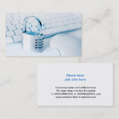 コンピューターの安全性の名刺 名刺 (正面/裏面)