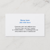 コンピューターの安全性の名刺 名刺 (裏面)