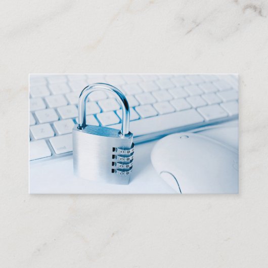 コンピューターの安全性の名刺 名刺 (正面)