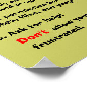 コンピューターの期待 ポスター (角)