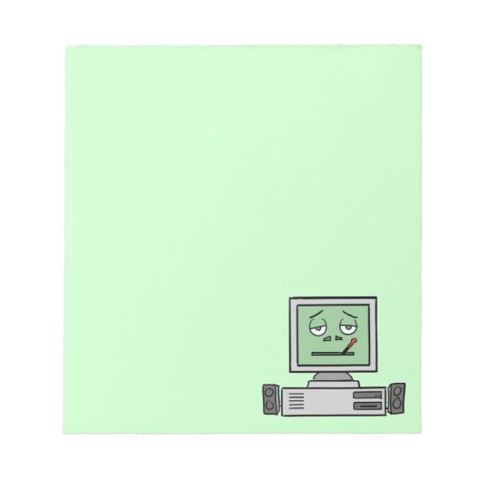 コンピューターの病気 ノートパッド (正面)