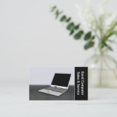 コンピューターの販売とサービス 名刺 (スタンド正面)