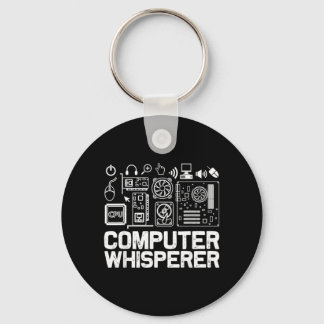 コンピューターの達人Tシャツ 技術サポート ネルド ギーク キーホルダー