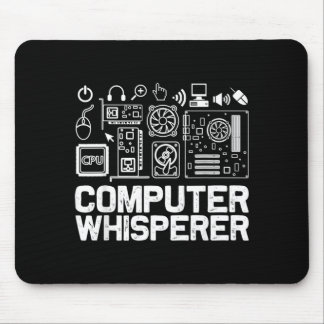 コンピューターの達人Tシャツ 技術サポート ネルド ギーク マウスパッド