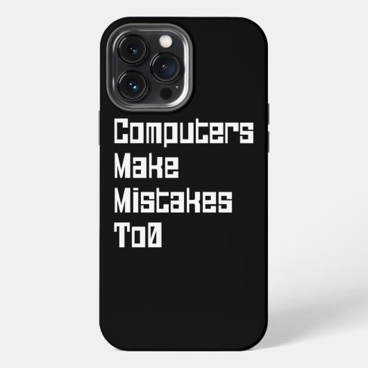 コンピューターも間違える Case-Mate iPhoneケース iPhone 13 Pro Maxケース (裏面)