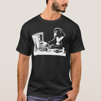 コンピューターを操作する人 Tシャツ