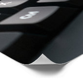 コンピューターキーパッド上のカエル ポスター (角)