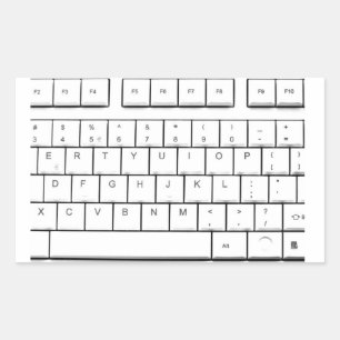 コンピューターキーボード 長方形シール