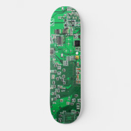 コンピューターギーク回路基板グリーン スケートボード