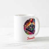 コンピューターゲーム用ジョイスティック コーヒーマグカップ (正面右)