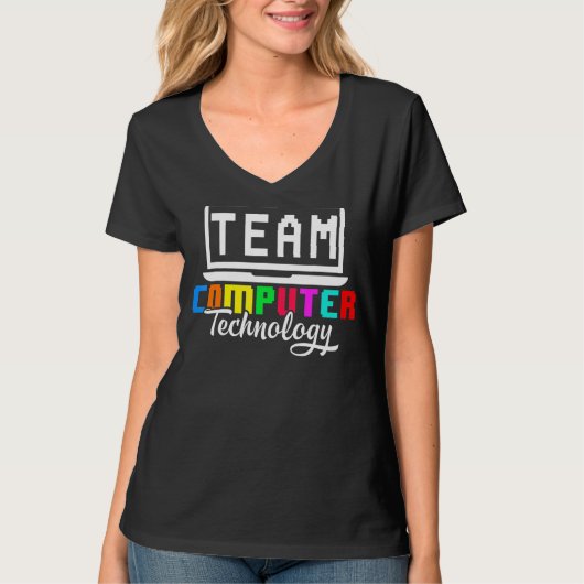 コンピューターチーム技術先生学校 Tシャツ (正面)