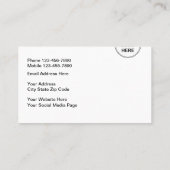 コンピューターテクノロユニークジー名刺 名刺 (裏面)