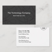 コンピューターテクノロユニークジー名刺 名刺 (正面/裏面)