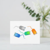 コンピューターネズミ ポストカード (スタンド正面)