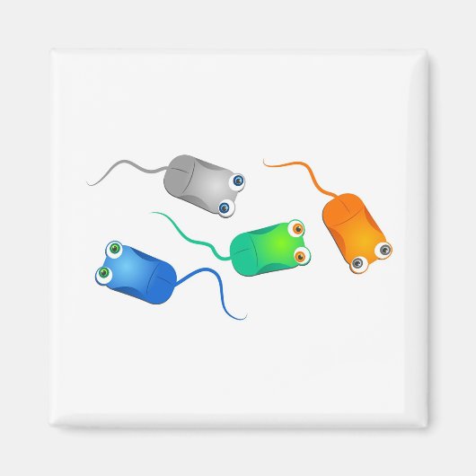 コンピューターネズミ マグネット (正面)