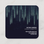 コンピュータープログラマー名刺 スクエア名刺 (裏面)