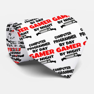 コンピュータープログラマー遊がビデオゲームを愛する ネクタイ
