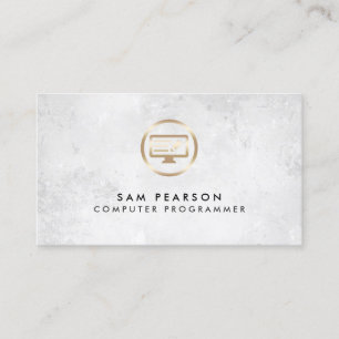 コンピュータープログラマComputerCodeアイコンBusinessCard 名刺