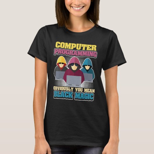 コンピュータープログラミング Tシャツ (正面)