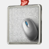 コンピューターマウス メタルオーナメント (左)