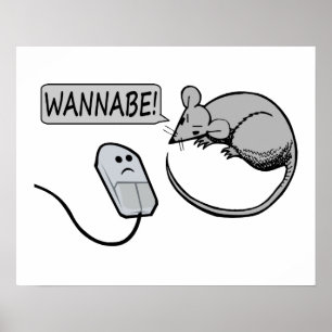 コンピューターマウスWannabe ポスター