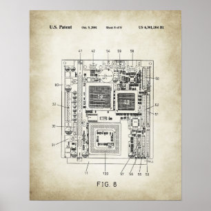 コンピューターマザーボード特許 ポスター